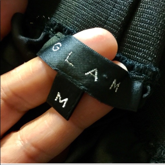 Glam Glamorous Black and Gold Tinsel Skirt - Picture 7 of 10